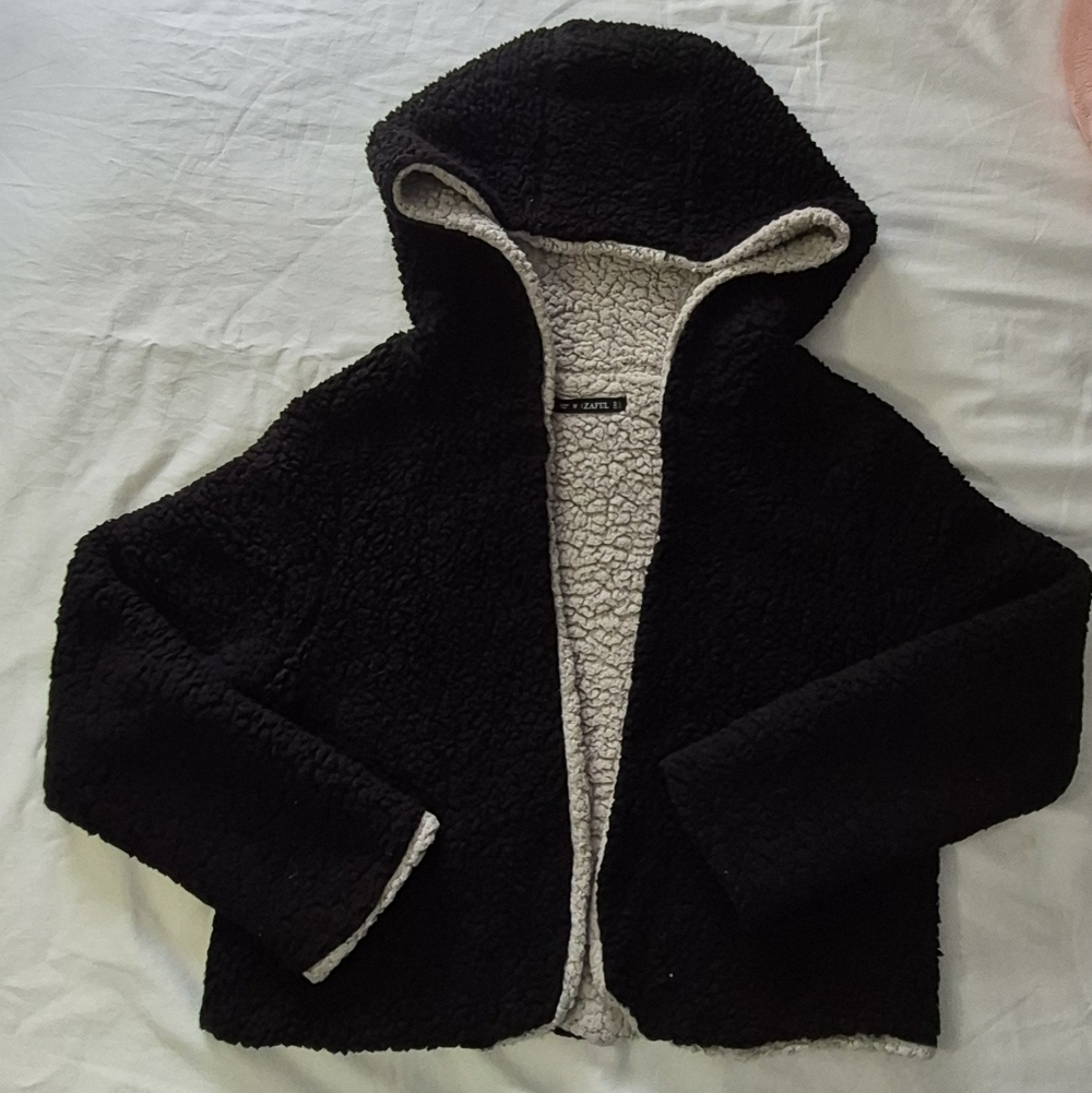 Zaful Cream Sherpa Jacket